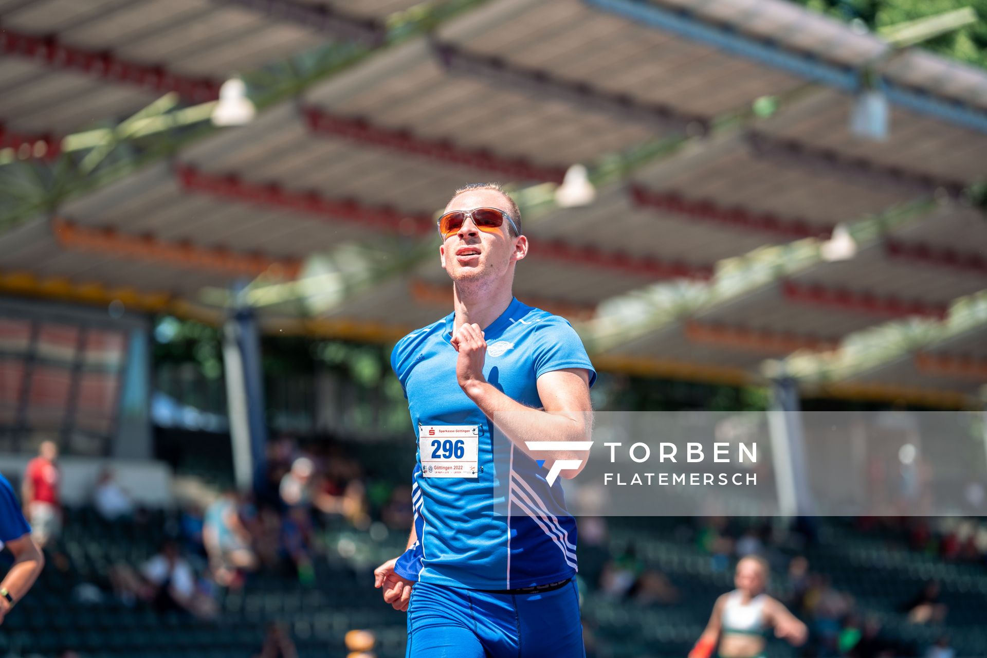 Paul Raub (Rukeli Trollmann e. V.) am 02.07.2022 waehrend den NLV+BLV Leichtathletik-Landesmeisterschaften im Jahnstadion in Goettingen (Tag 1)